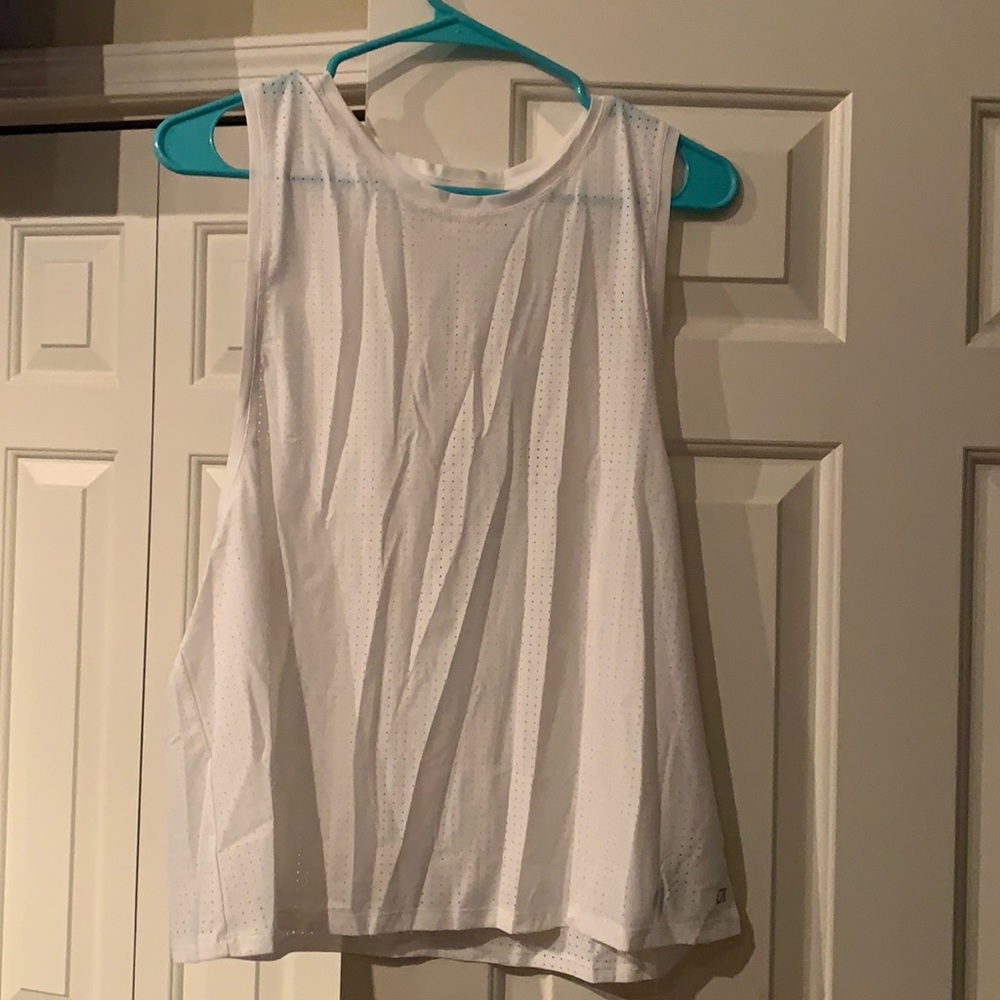 White GapFit workout tank